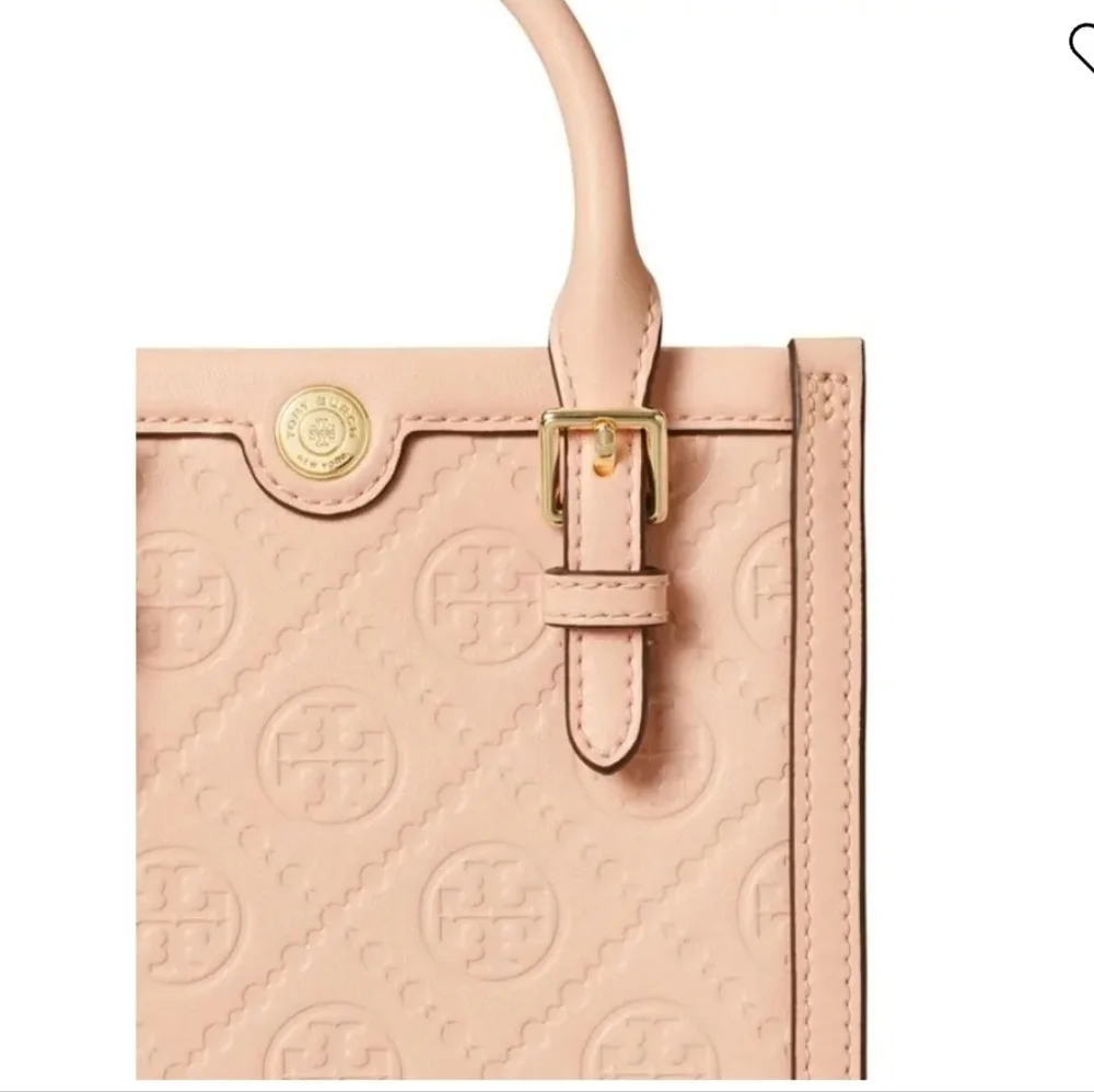 Tory Burch NWT Mini T Monogram Leather Tote Bag